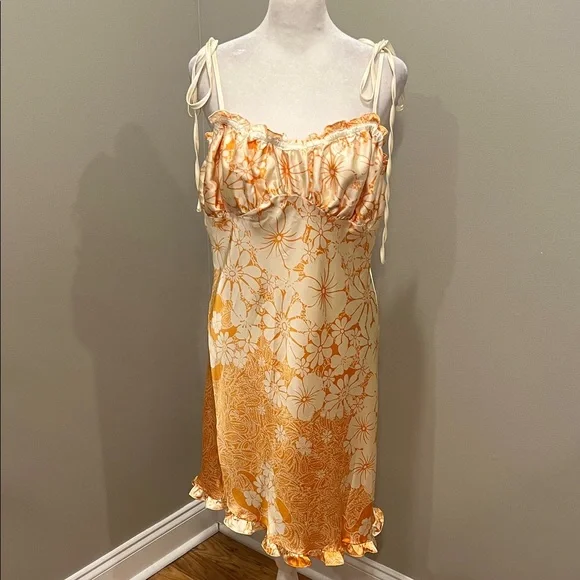 Intimately Free People Retro Daisy Slip Dress in Icelandic Poppy - Picture 1 of 8